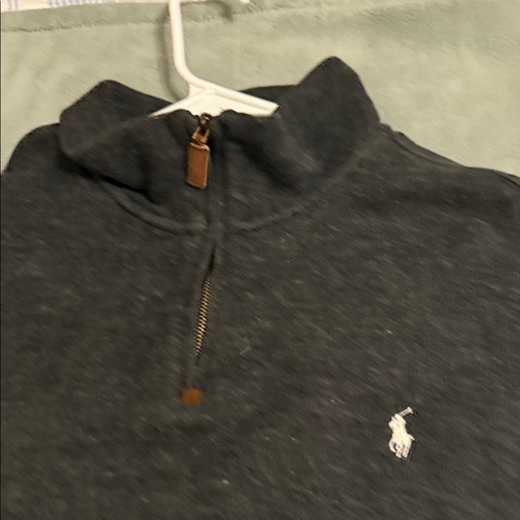 Ralph Lauren Dark Gray Zip Up Sweater - Picture 3 of 6